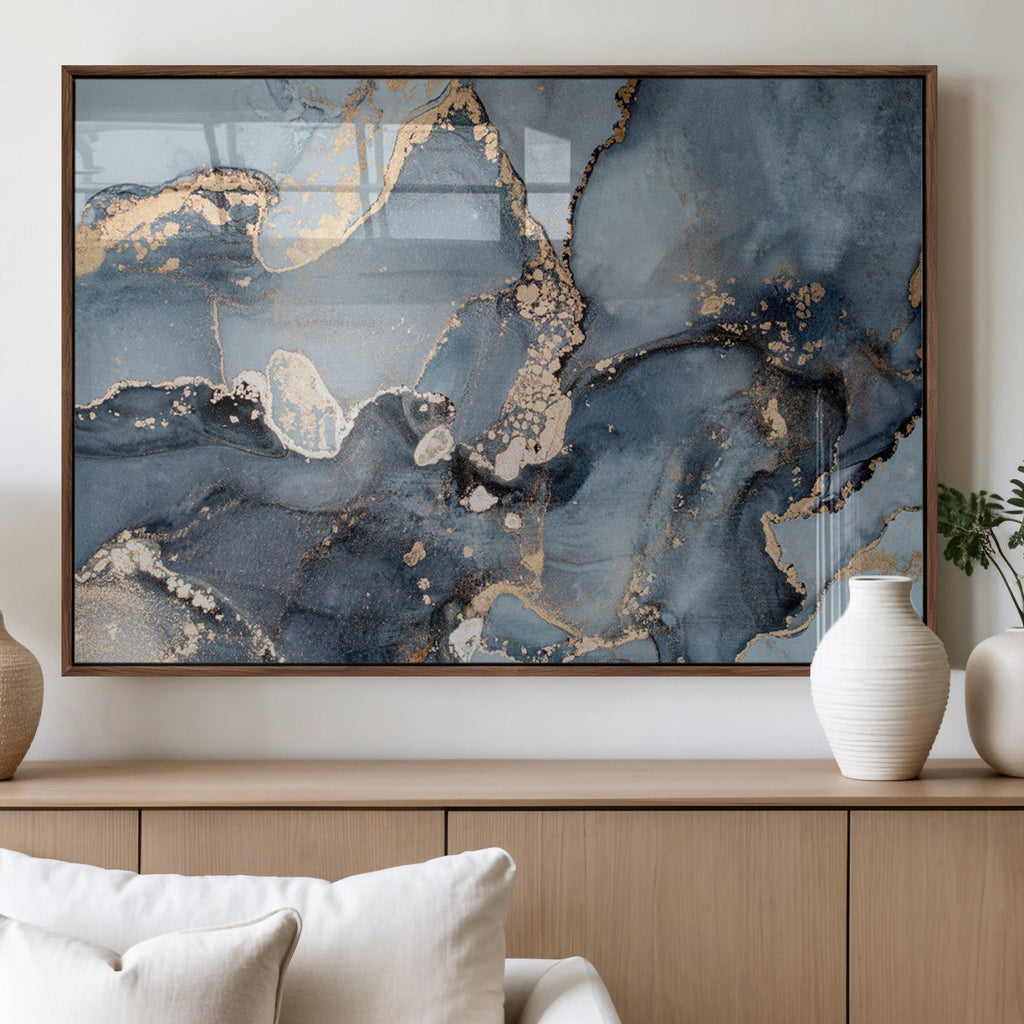 Multipanel Marble Fluid Effect Wall Art Abstract Canvas Wall Art Print