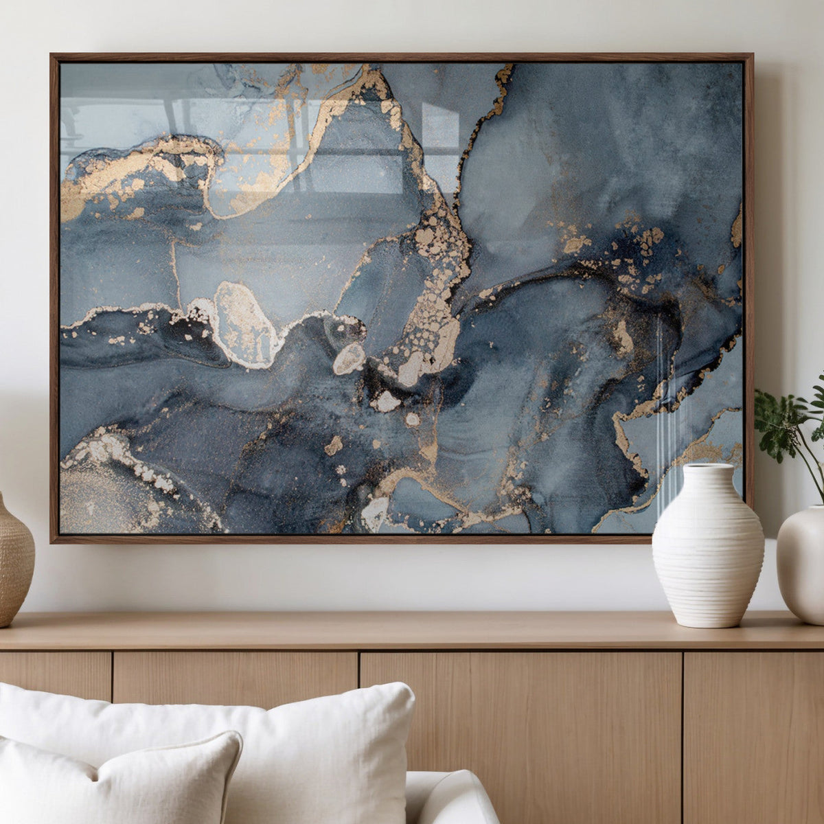 Multipanel Marble Fluid Effect Wall Art Abstract Canvas Wall Art Print