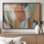 Boho Wall Art Canvas Print Set, Watercolor Boho Wall Art