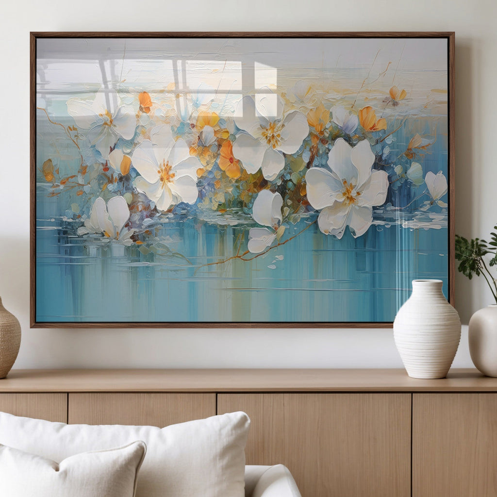 Abstract Flower Wall Art Canvas Print