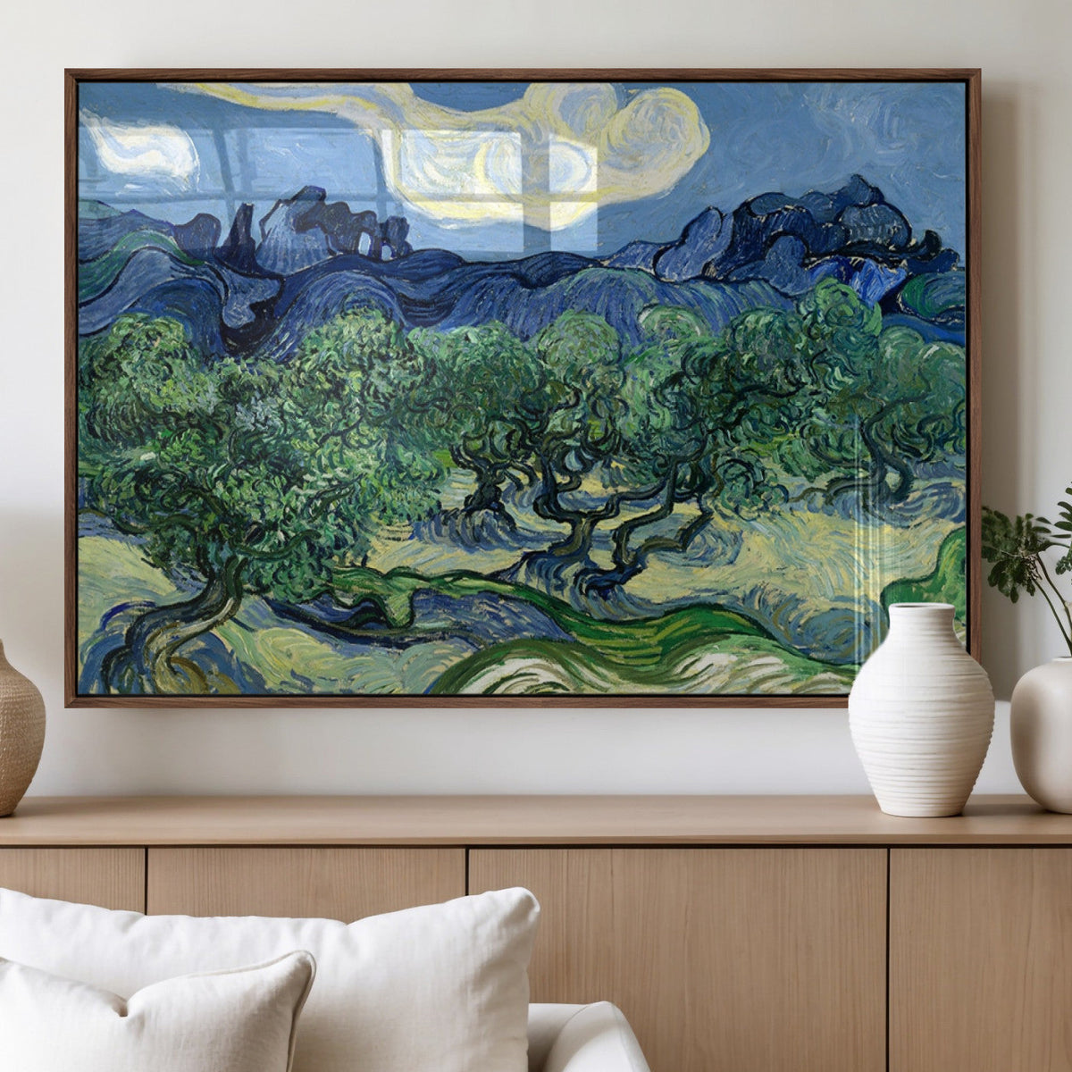 Olive Trees Van Gogh Wall Art Canvas Print