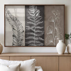 Minimalist Botanical Wall Art Canvas Print, Framed and Ready to Hang