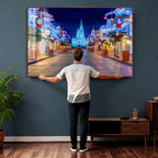 Disney Castle Wall Art | Large Magic Kingdom Canvas Artwork
