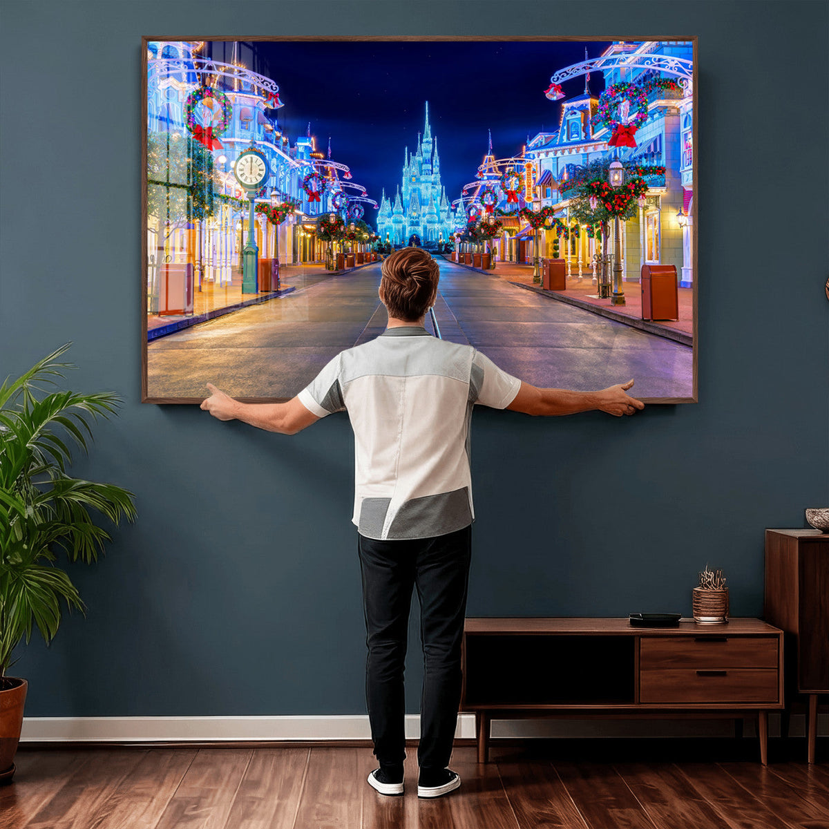 Disney Castle Wall Art | Large Magic Kingdom Canvas Artwork