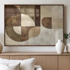 Wabi Sabi Geometric Wall Art | Abstract Modern Minimalist Canvas Print