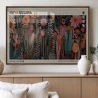 Modern Japanese Wall Art Canvas Print, Framed Abstract Mount Fuji Zen Landscape