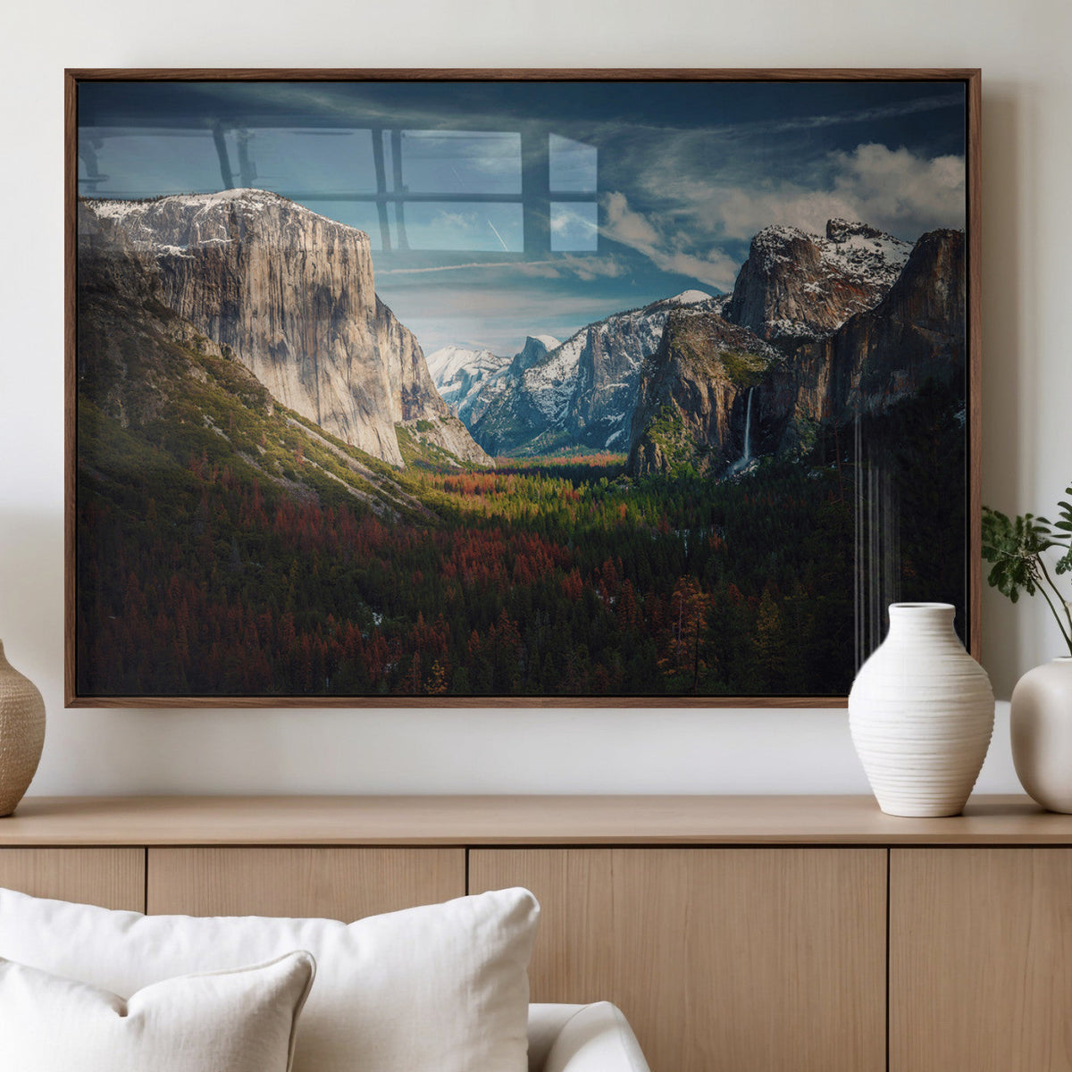 Yosemite National Park Wall Art Canvas Print, Framed El Capitan Mountain Landscape