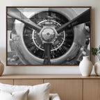 Vintage Airplane Wall Art Canvas Print