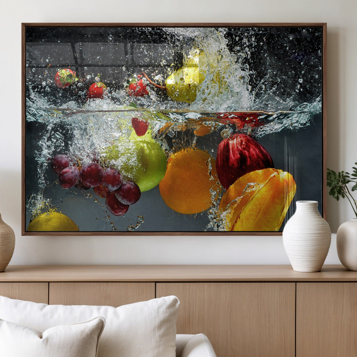 Kitchen Vegetables World Wall Art Canvas Print