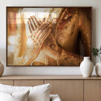 Buddha Statue Hands Wall Art Canvas Print