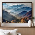 Mountains Forest Autumn Wall Art Canvas Print