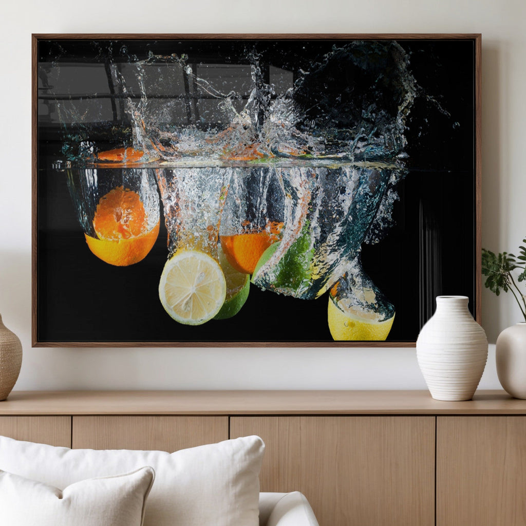 Kitchen Wall Art, Kitchen Fruits Art Canvas Print