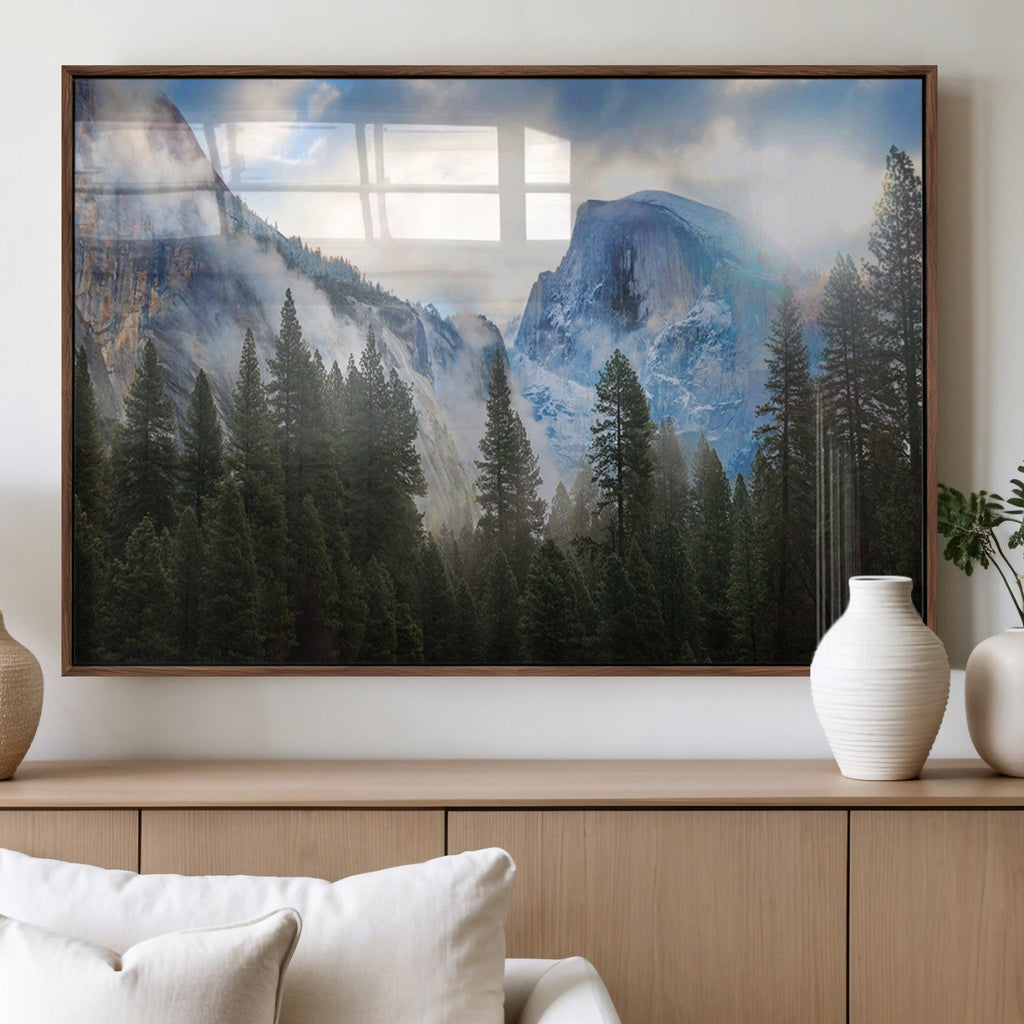 Half Dome Yosemite California Wall Art Canvas Print El Capitan