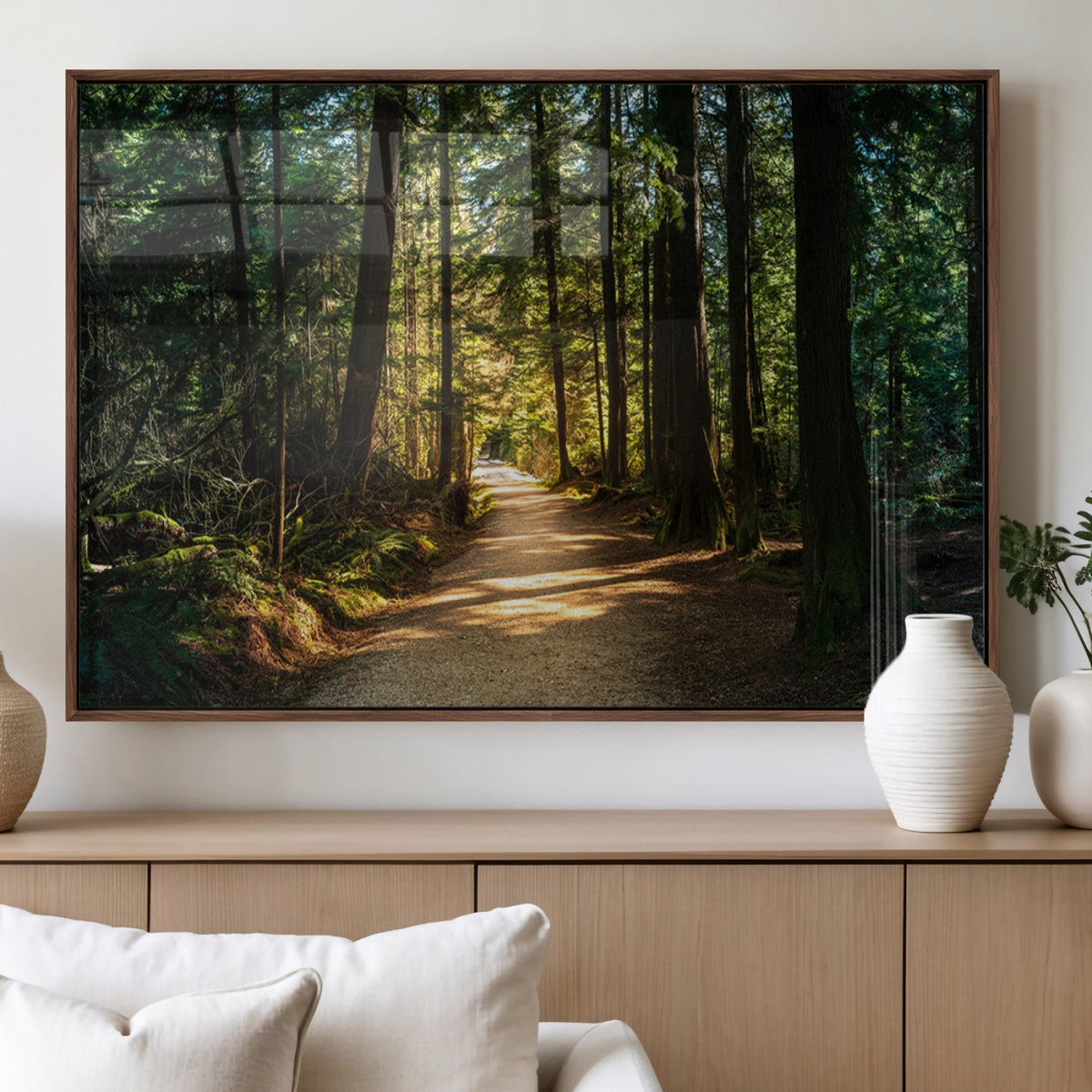 Natural Landscape Wall Art Relaxing Forest Canvas Print