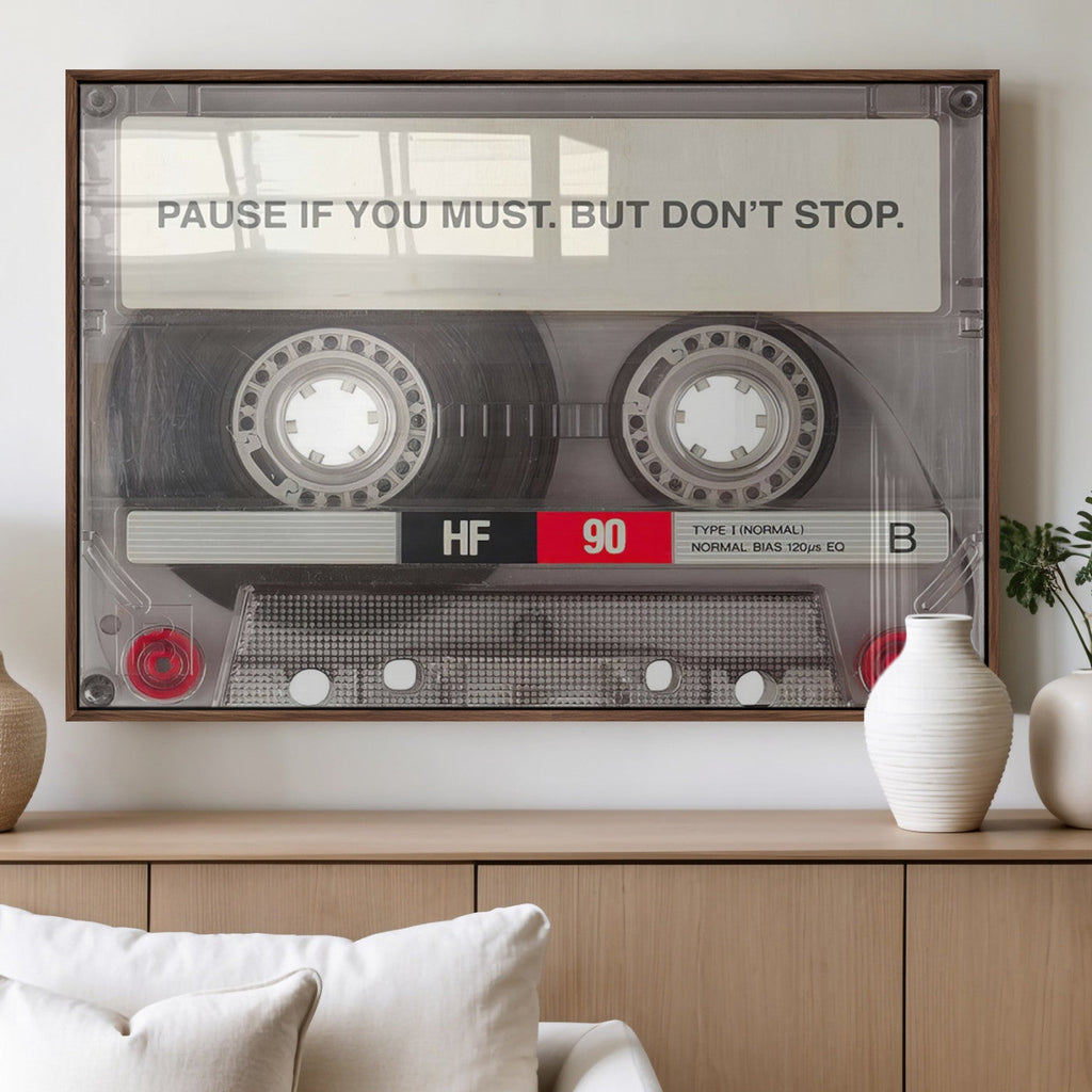 Music Cassette Iconic Wall Art Canvas Print