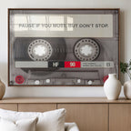 Music Cassette Iconic Wall Art Canvas Print