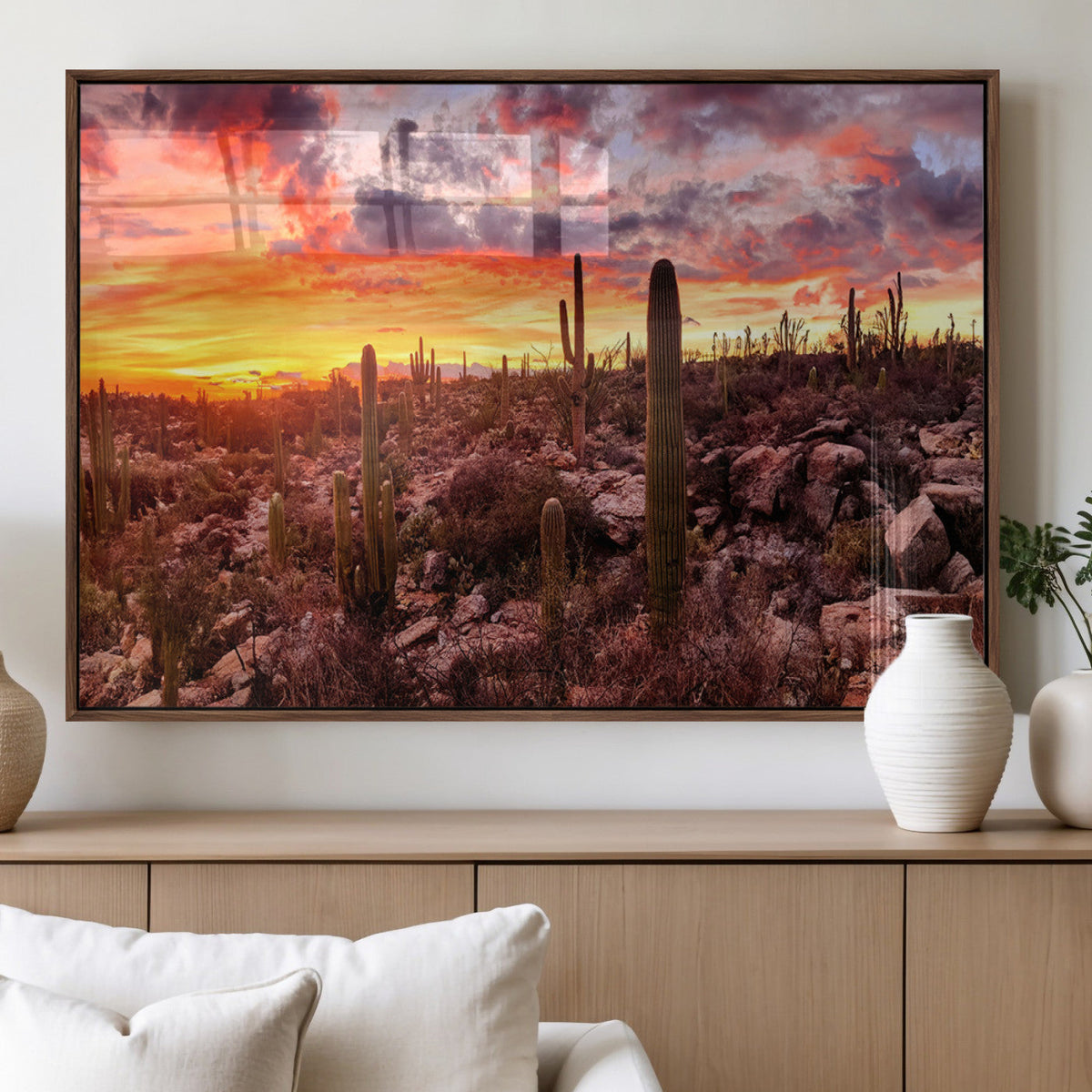 Arizona Desert Print, Western Cowboy Wall Art Print