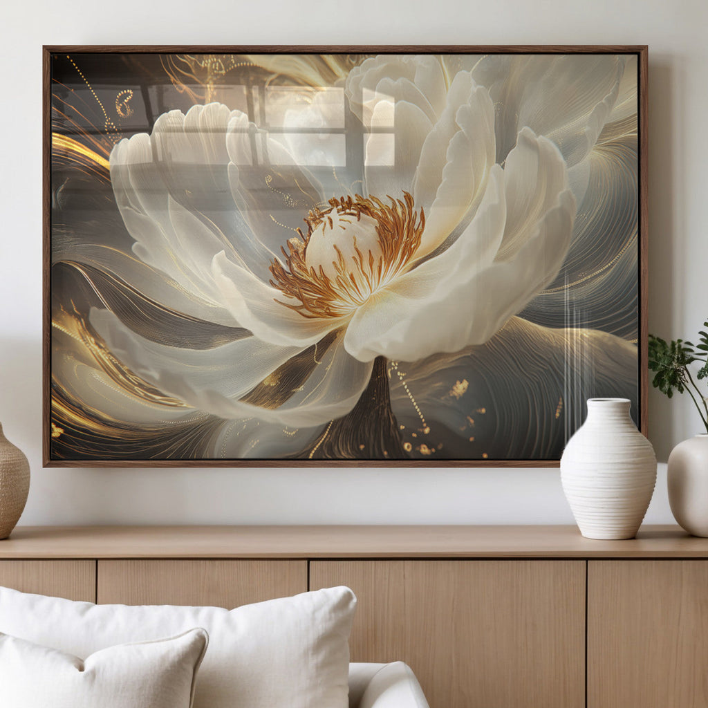 Abstract Floral Wall Art Canvas Print