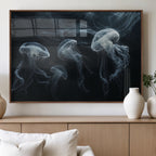 Jellyfish Wall Art Canvas Print, Elegant Wall Decor