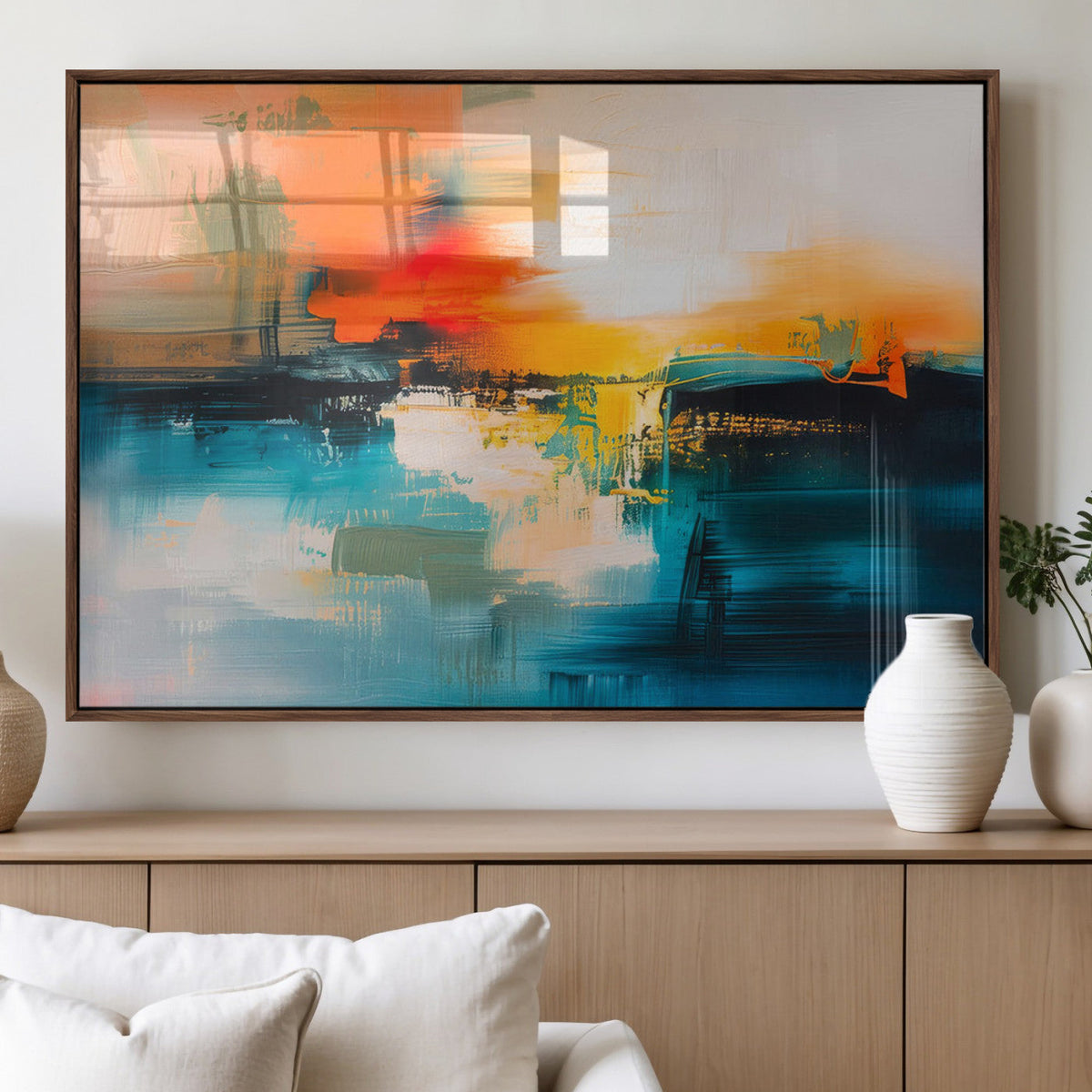 Colorful Abstract Wall Art | Bold Modern Canvas Print | Ready to Hang