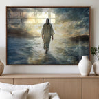 Jesus Walking on Water Wall Art | Canvas Print | Ready to Hang