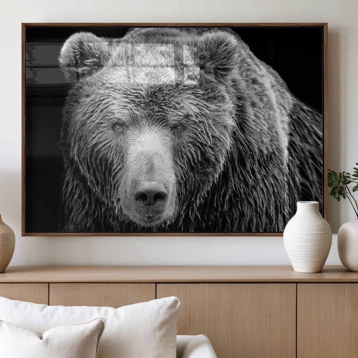 399 Grizzly Bear Canvas Print, Ready to Hang Wall Art