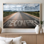 Recovery Road Wall Art Canvas Print