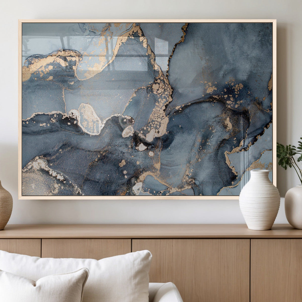 Multipanel Marble Fluid Effect Wall Art Abstract Canvas Wall Art Print