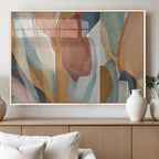 Boho Wall Art Canvas Print Set, Watercolor Boho Wall Art