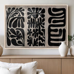 Canvas Print Wall Art Abstract Art Boho, Framed Boho Art