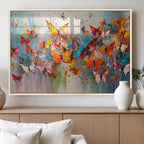 Abstract Butterfly Wall Art Canvas Print