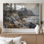 Serene Coastal View of Acadia National Park