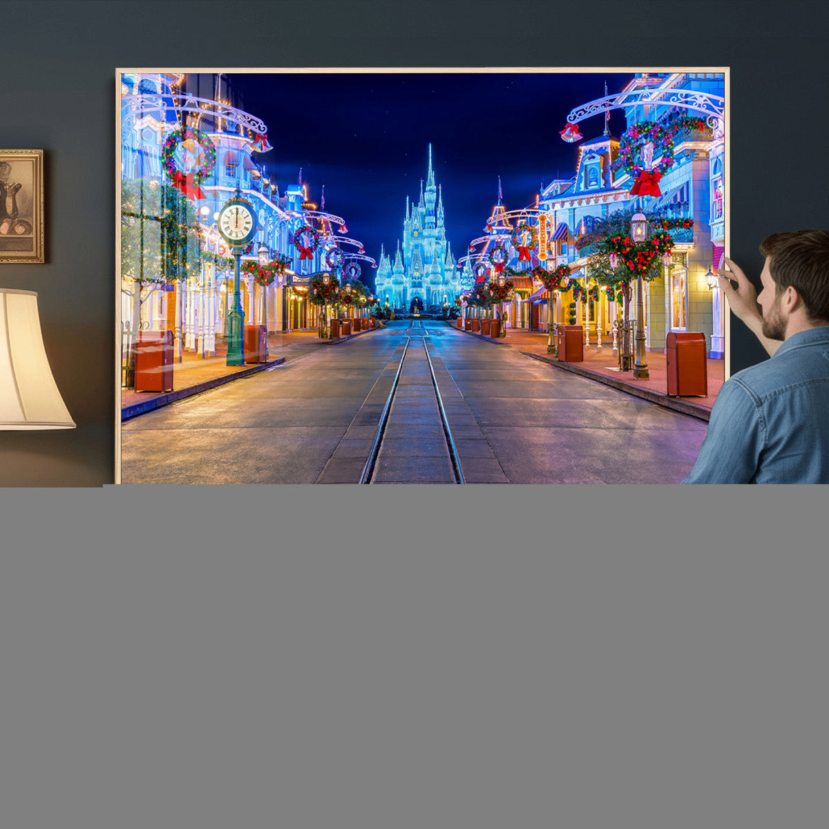 Disney Castle Wall Art | Large Magic Kingdom Canvas Artwork