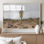Saguaro Cactus Wall Art | Framed Desert Canvas Artwork