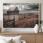 Rustic Weathered Barn Wall Art Canvas Print