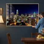 Atlanta Skyline Wall Art Canvas Print | Modern Cityscape