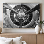 Vintage Airplane Wall Art Canvas Print