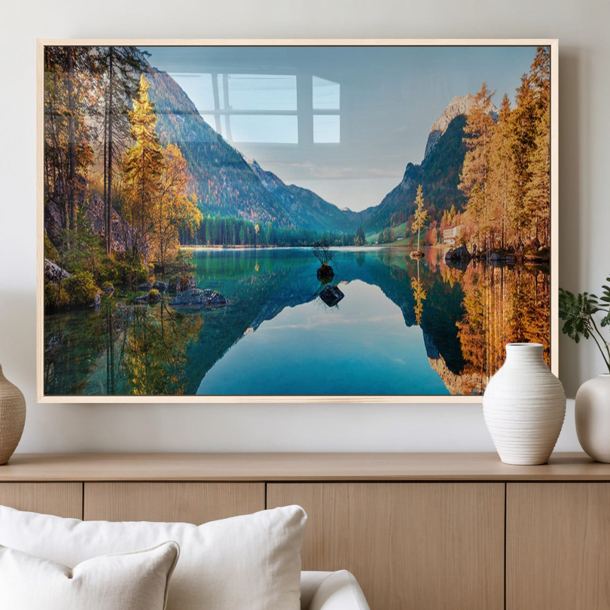 Fantastic Autumn Panorama Wall Art Canvas Print