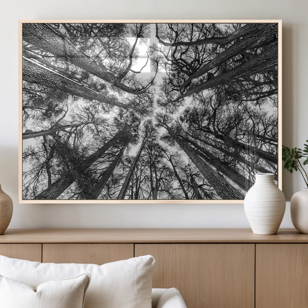 Trees Contemporary Art Canvas Print
