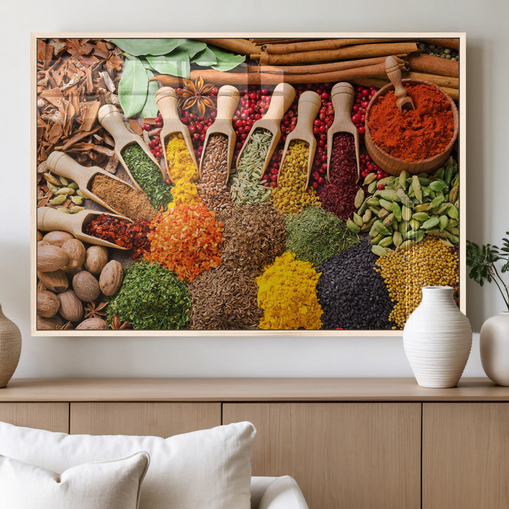 Spices Kitchen Wall Art Canvas Print
