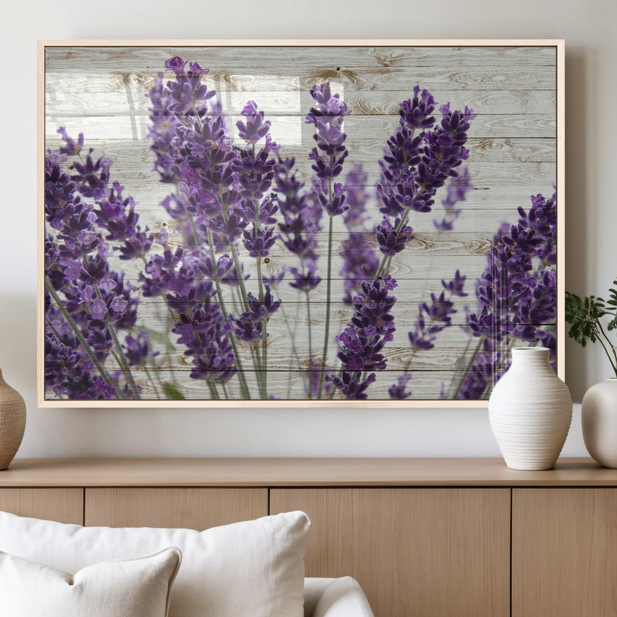 Lavender Herb Wall Art Canvas Print