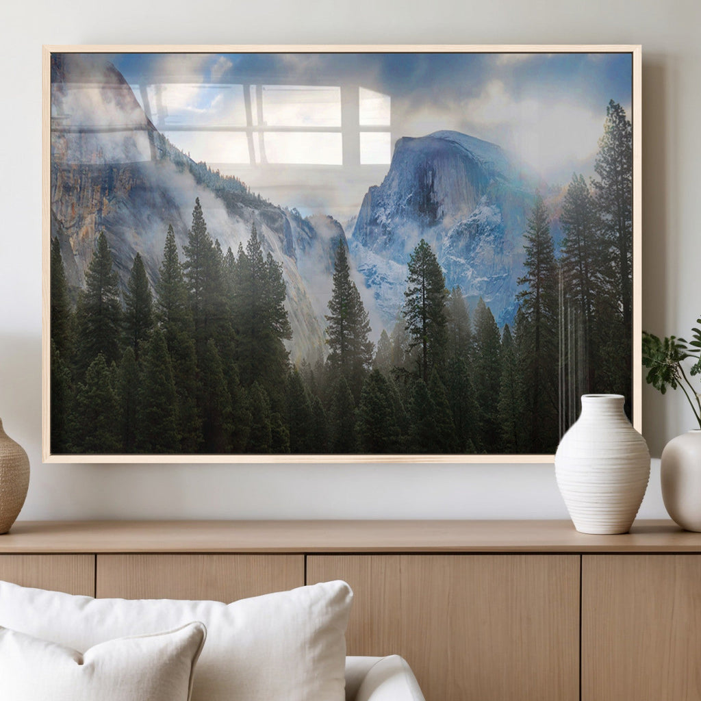 Half Dome Yosemite California Wall Art Canvas Print El Capitan