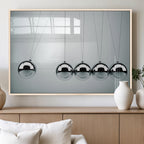Newton's Cradle Wall Art Canvas Print | Framed Newton Cradle Wall Art