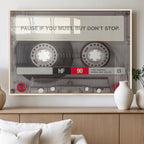 Music Cassette Iconic Wall Art Canvas Print