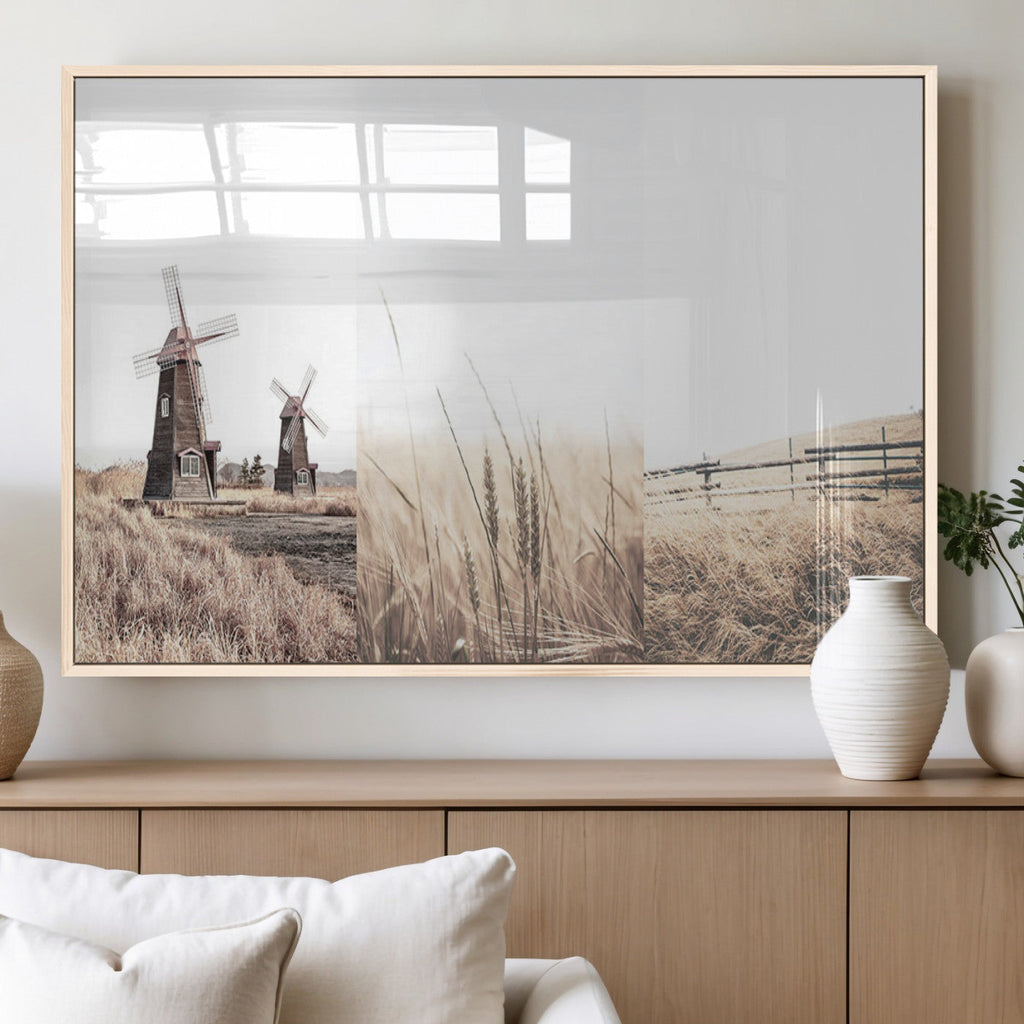 Farm Prints, Set of 6 Farmhouse Wall Art Canvas, Country House Decor