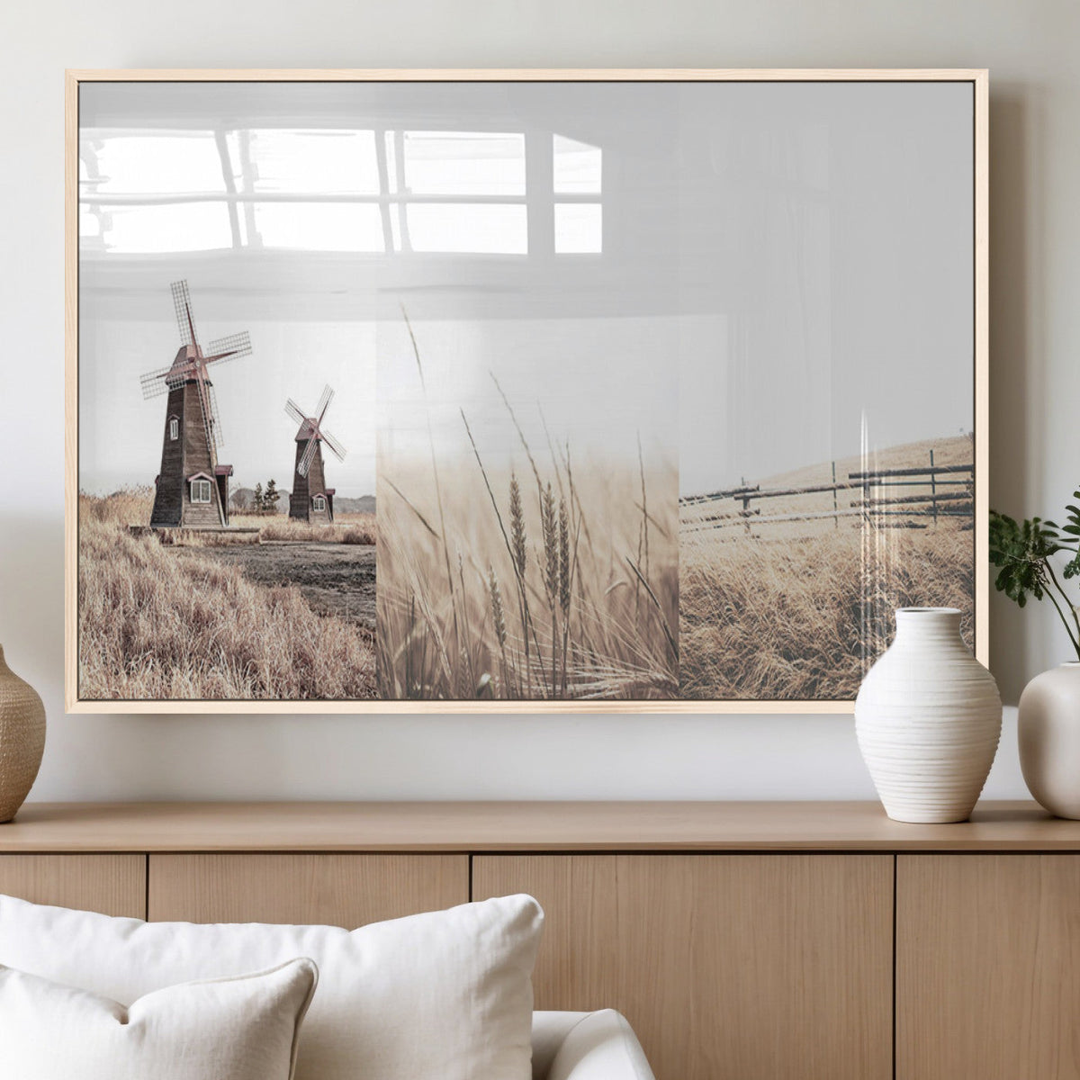 Farm Prints, Set of 6 Farmhouse Wall Art Canvas, Country House Decor