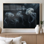 Jellyfish Wall Art Canvas Print, Elegant Wall Decor