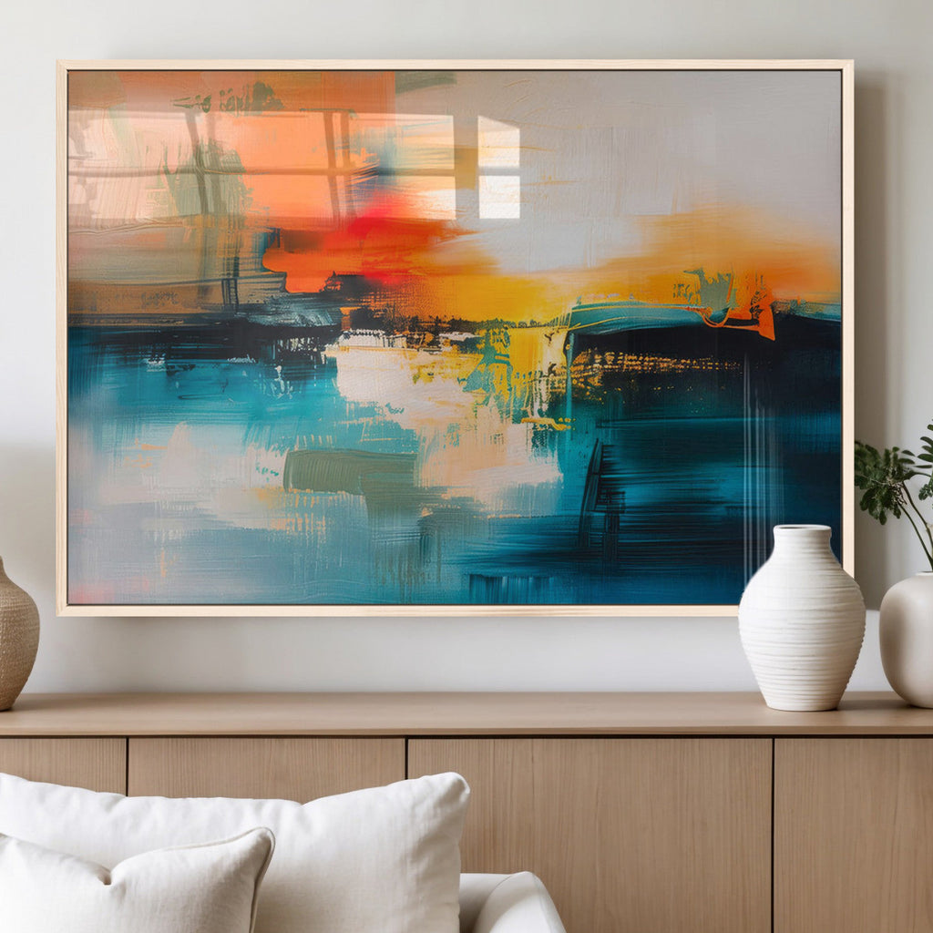 Colorful Abstract Wall Art | Bold Modern Canvas Print | Ready to Hang
