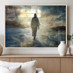 Jesus Walking on Water Wall Art | Canvas Print | Ready to Hang
