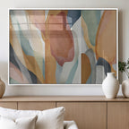 Boho Wall Art Canvas Print Set, Watercolor Boho Wall Art